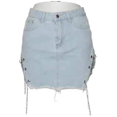 Jeanskjol (Blå) från Shein Bomull, Polyester