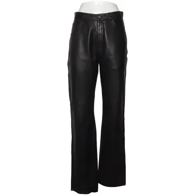 Leather pants (Black) from Giovanni Leather, Polyester, Viscose