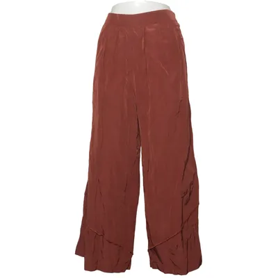 Culottes (Brown) from Hopsack Cotton, Metallic fiber, Polyester