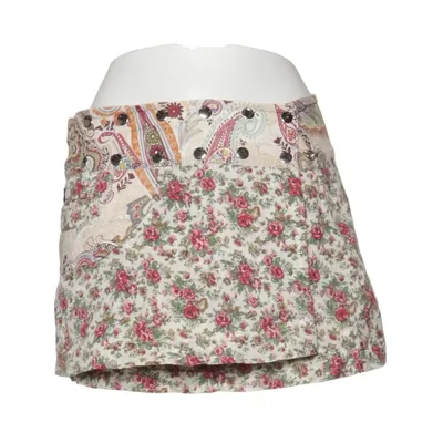 Skirt (Beige, Multicolored) from Moshiki Cotton