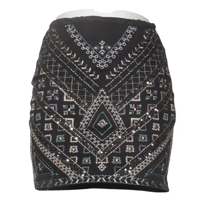 Nederdel (Sort, Flerfarvet) fra Collection Pimkie Bomuld, Elastan, Polyester