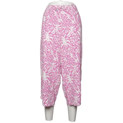 Pants (Pink, White) from Up Fashion Linen, Viscose