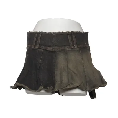 Denim skirt (Gray, Black) from Minga London Cotton