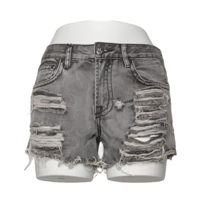Jeansshorts (Grå) fra Mystery Jane