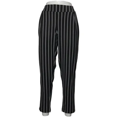 Broek (Zwart, Wit) van MyHallys Elastaan, Polyester