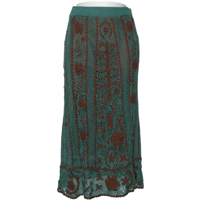 Maxi skirt (Blue, Brown) from Peruvian Connection