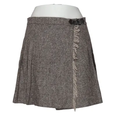 Skirt (Brown, White) from Marc O'Polo Acetate, Elastane, Polyamide, Silk, Wool