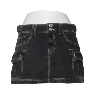 Denim skirt (Black) from Alcott Cotton, Polyester