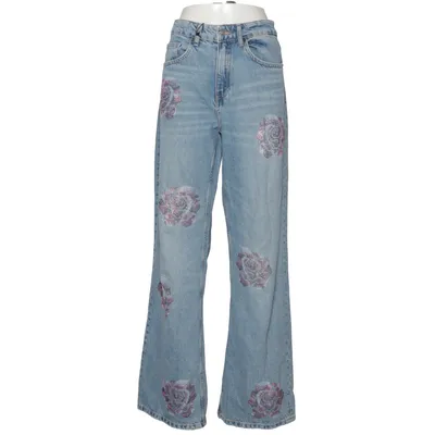 Jean (Bleu, Rose, Argent) de Zara Coton, Lyocell