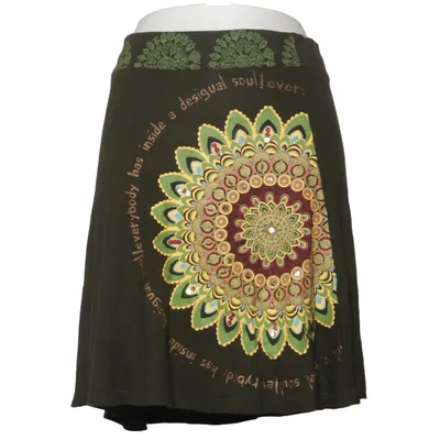Skirt (Green, Multicolored) from Desigual Viscose