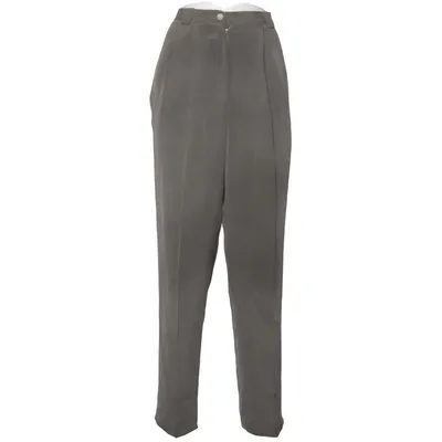 Kostymbyxor (Grön) från August Silk Silke