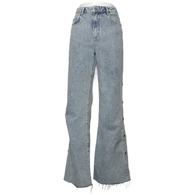 Jeans (Mid Waist Wide Leg Jeans With Big Studs) from Homage Cotton, Elastane