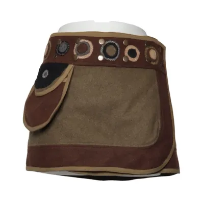 Skirt (Brown, Green, Multicolored) from Fischer`s Cotton, Viscose, Wool