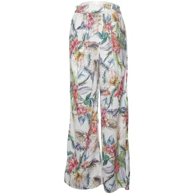 Palazzo pants (White, Multicolored) from Quinze Heures Trente