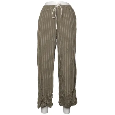 Pants (Green, White) from Uniqlo Cotton, Linen, Viscose