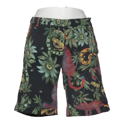 Shorts (Black, Multicolored) from Newyork Cotton, Elastane