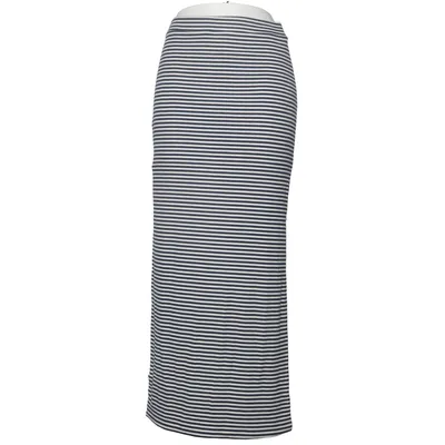 Jupe longue (Bleu, Blanc) de Sweet Girl Coton, Élasthane, Polyester