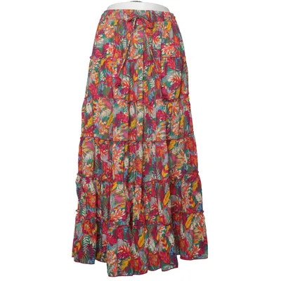 Långkjol (Rosa, Flerfärgad) från Purple Queen Polyester