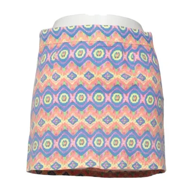 Skirt (Blue, Multicolored) from Red Queen Cotton, Elastane, Polyester