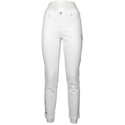 Jean (Blanc, Bleu) de Buffalo Coton, Élasthane, Polyester