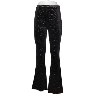 Palazzo pants (Black, Gold) from Loavies Elastane, Polyester