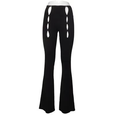 Pants (Black) from The Kript Cotton, Elastane