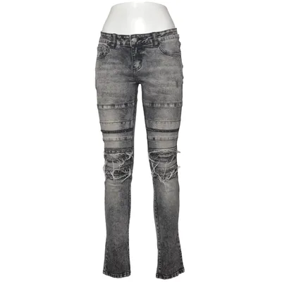 Jeans (Gray) from Rock Denim Cotton, Elastane, Polyester