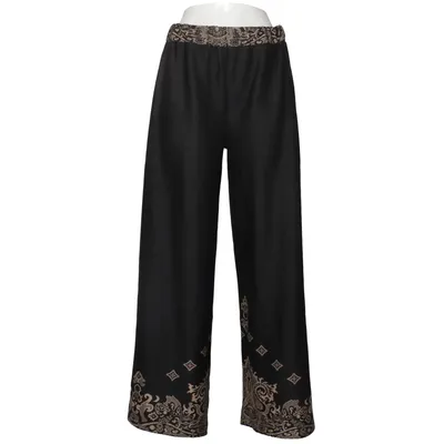 Pantalon patte d'éléphant (Noir, Beige) de Sorbet Élasthane, Polyester, Viscose
