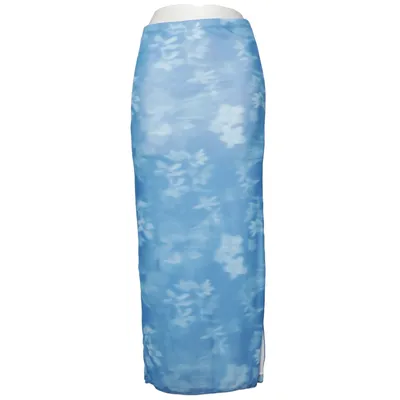 Långkjol (Blå) från TW Elastan, Polyester