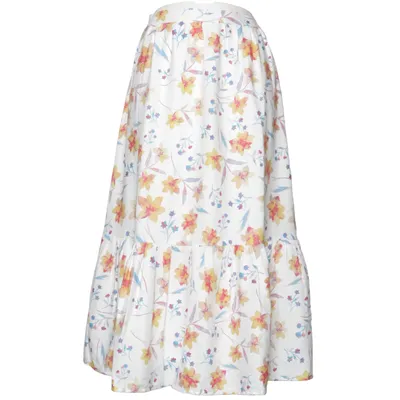 Maxi skirt (White, Multicolored) from French Connection Polyester