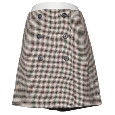 Skirt (Beige, Brown, Black) from WE Fashion Elastane, Polyester, Viscose