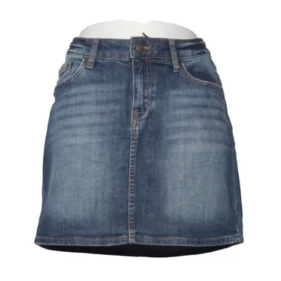 Jeansnederdel (Loxa) fra L.O.G.G by H&M Bomuld, Elastan
