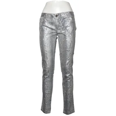 Broek (Grijs, Zilver) van Studio F Katoen, Elastaan