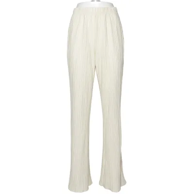 Pantalon patte d'éléphant (Beige) de Anine Bing Élasthane, Polyester