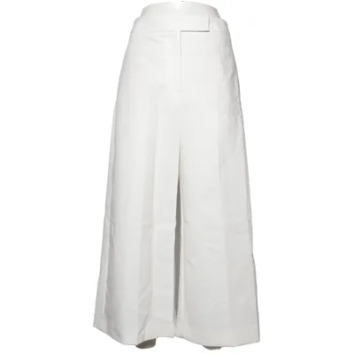 Stoffhose (Weiß) von Zara Elasthan, Polyester, Viskose