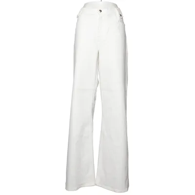 Jeans (White) from Maje Cotton, Elastane, Leather, Polyester