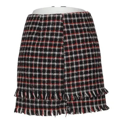 Skirt (Black, White, Red) from PrettyLittleThing Polyester, Wool