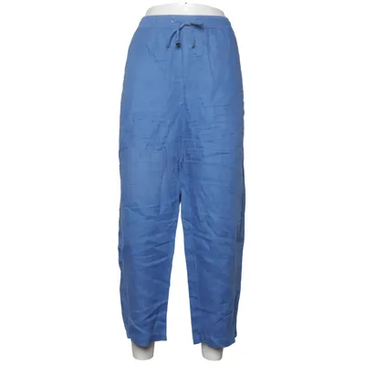Pantalon (Bleu) de Mango Coton, Lin, Polyester