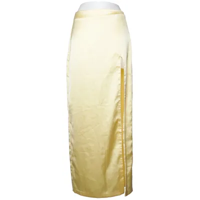 Maxi skirt (Yellow) from NA-KD Elastane, Polyester