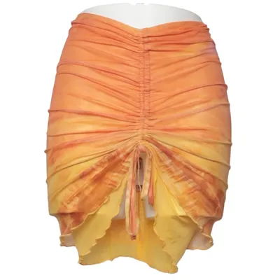 Beach skirt (Orange, Yellow, Multicolored) from Shein Polyester