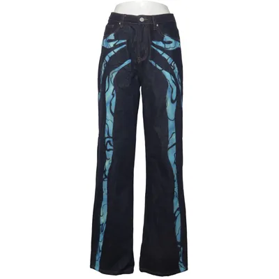 Jeans (Blue, Multicolored) from The Kript Cotton