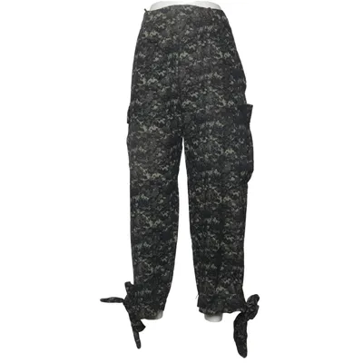 Cargo broek (Groen, Zwart) van Zara Katoen