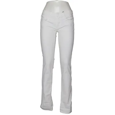 Spijkerbroek (Wit) van 7 for All Mankind Katoen, Elastaan