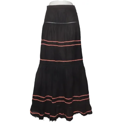 Jupe longue (Noir, Orange) de Bolero Coton