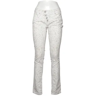 Jeans (Hvid, Beige) fra Buena Vista Bomuld, Elastan, Polyester