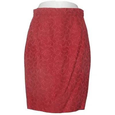 Skirt (Red) from Louis Féraud Acetate, Silk, Viscose