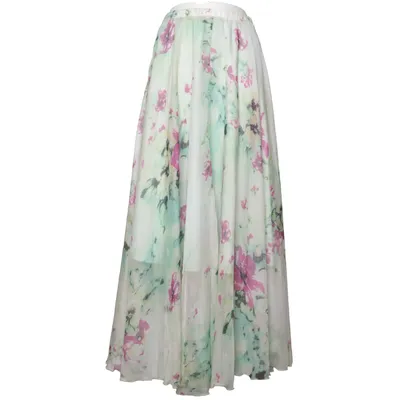 Maxi skirt (White, Green, Pink) from Chicwish Polyester