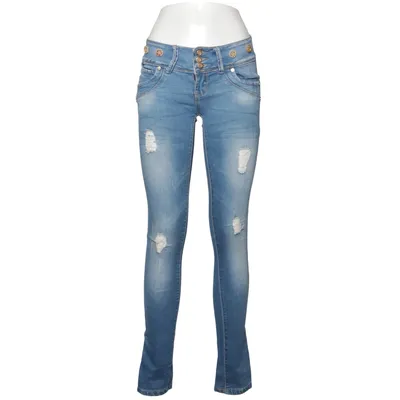 Jeans (Blue) from Hello Miss Cotton, Elastane, Polyester