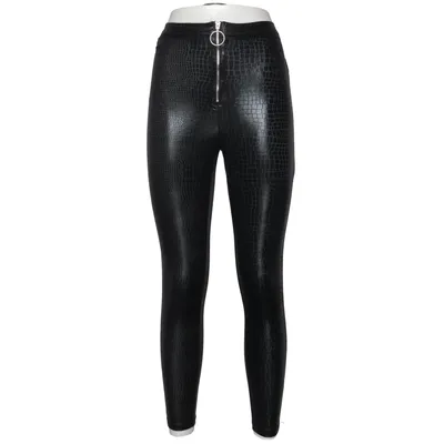 Lackbyxor (Svart) från Shein Elastan, Polyester
