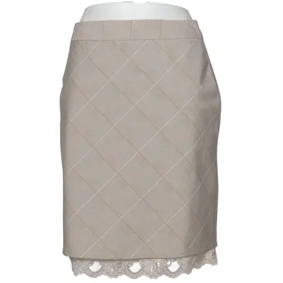 Skirt (Beige) from Helline Elastane, Polyester, Viscose